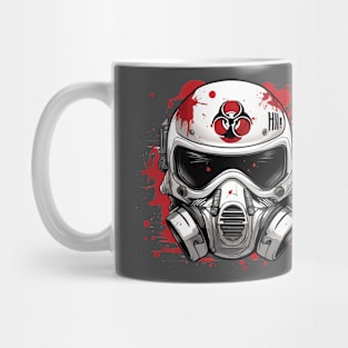 Biohazard Mask helmet Mug